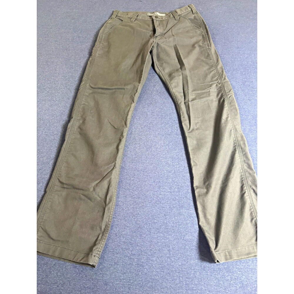 Carhartt Men's dark gray Cotton Rugged flex relaxed fit canvas work pant Size 31